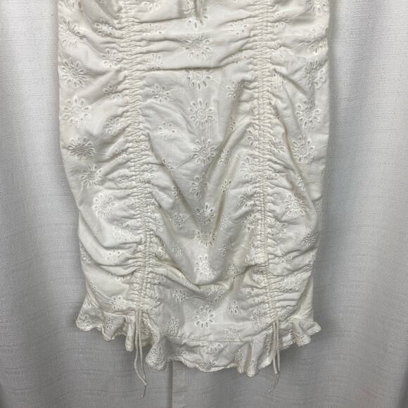 Hello Molly White Eyelet Saved By The Bell Mini Dress Sz.L/US 8 - Picture 8 of 16